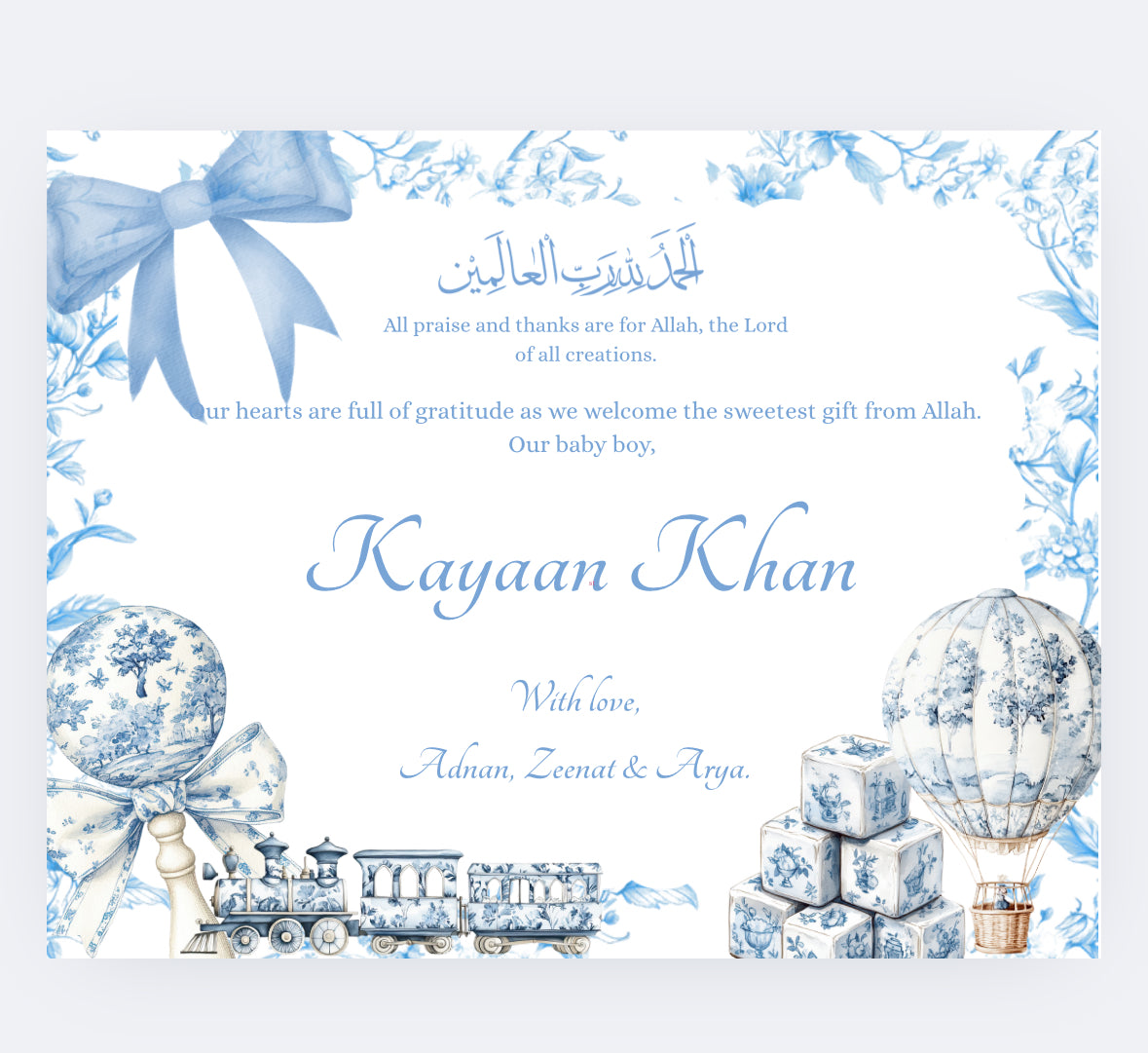 Baby boy Dior inspired Mithai tins