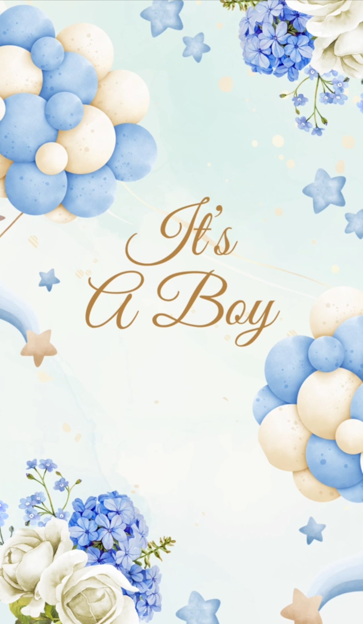 Baby boy floral video
