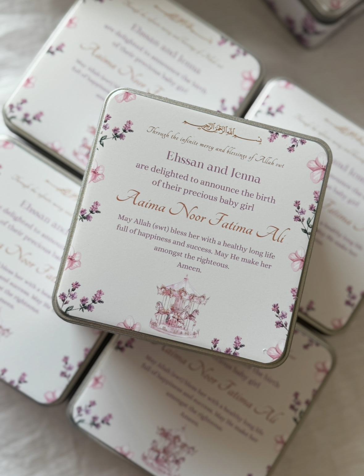 Baby girl Mithai boxes all sizes