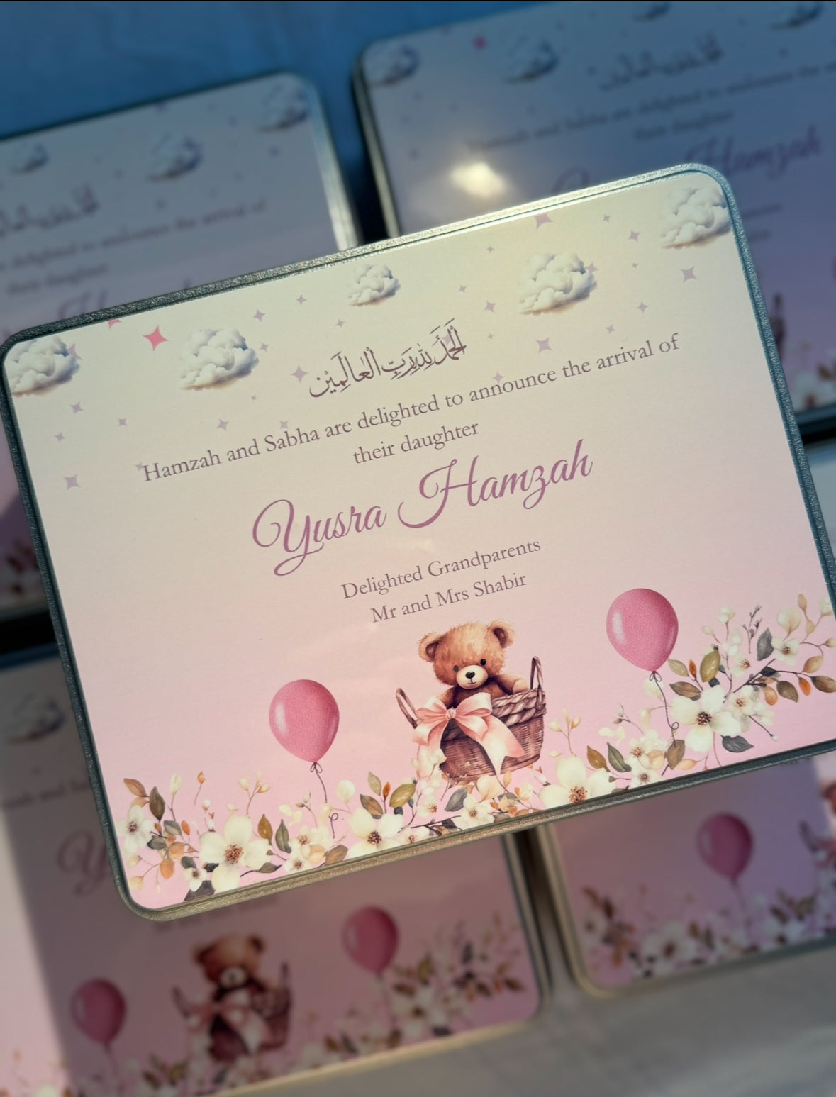 Baby girl Mithai boxes all sizes