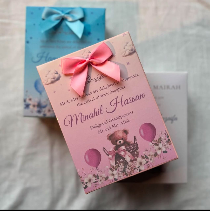 Cardboard 6 piece Mithai boxes