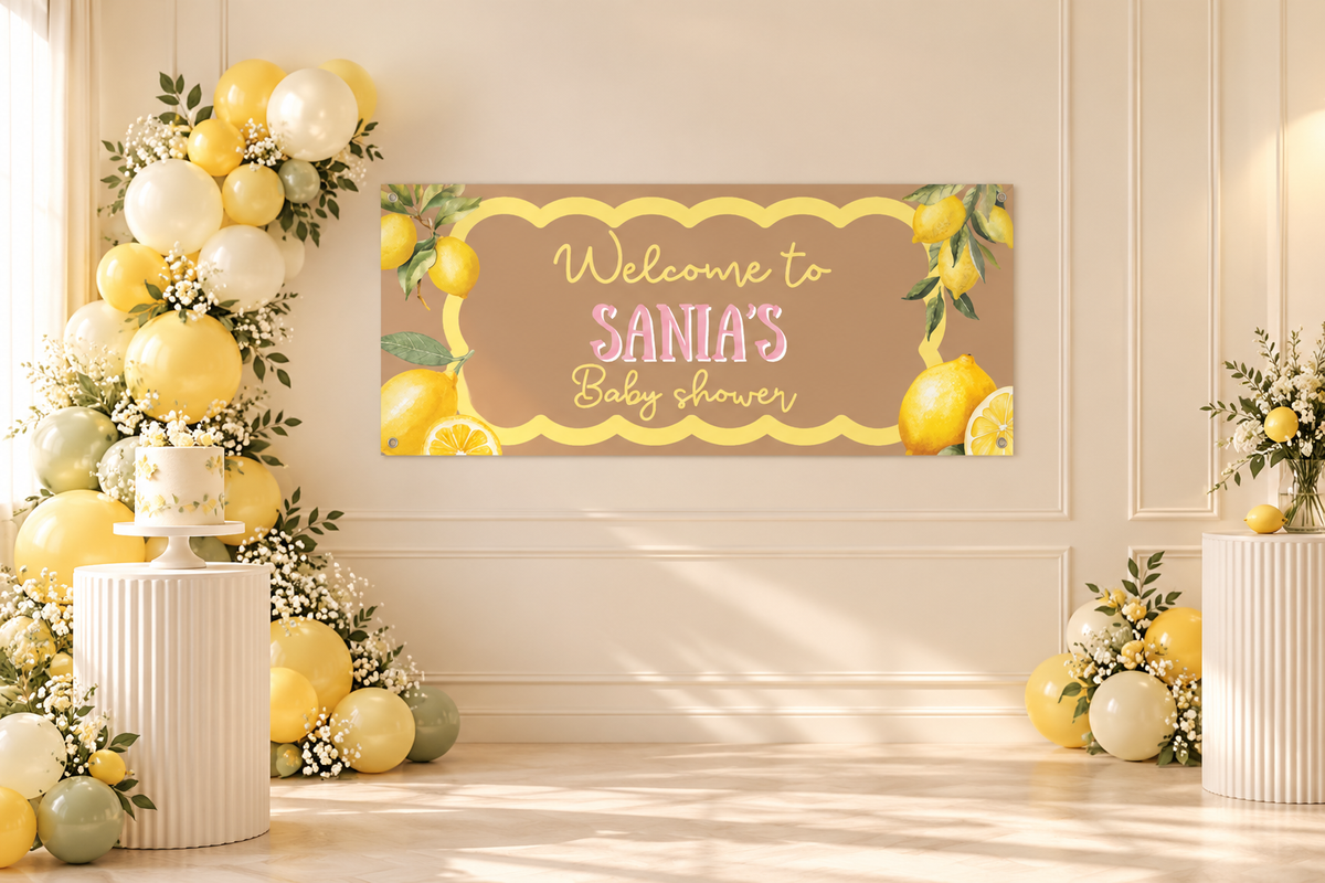 Baby shower banner