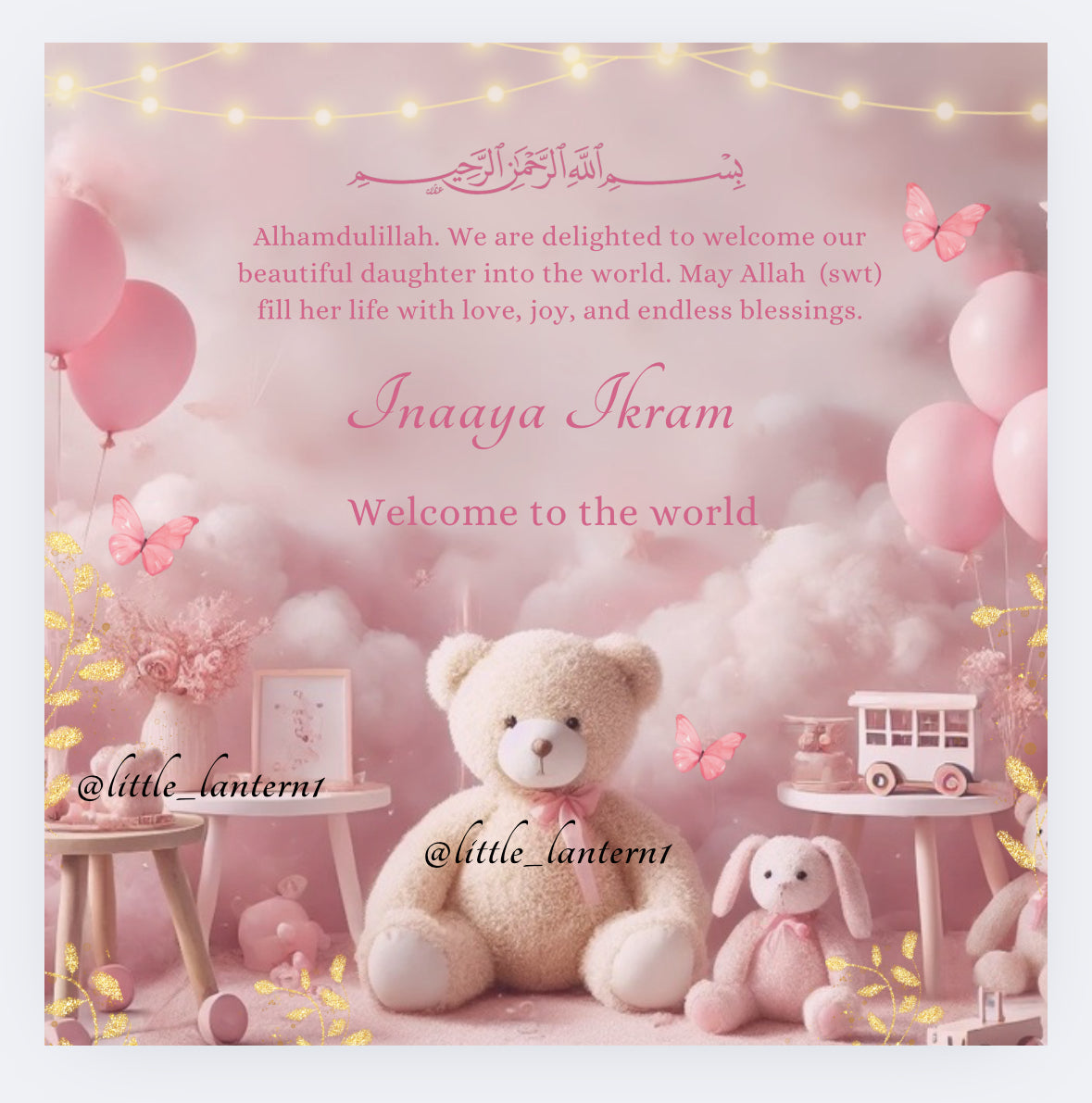 Baby girl Mithai box