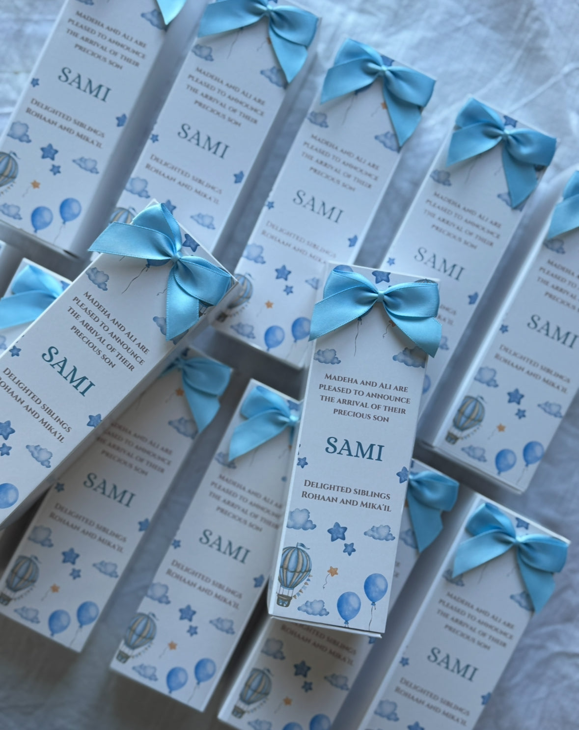 4 piece Mithai box and truffle box (baby boy)