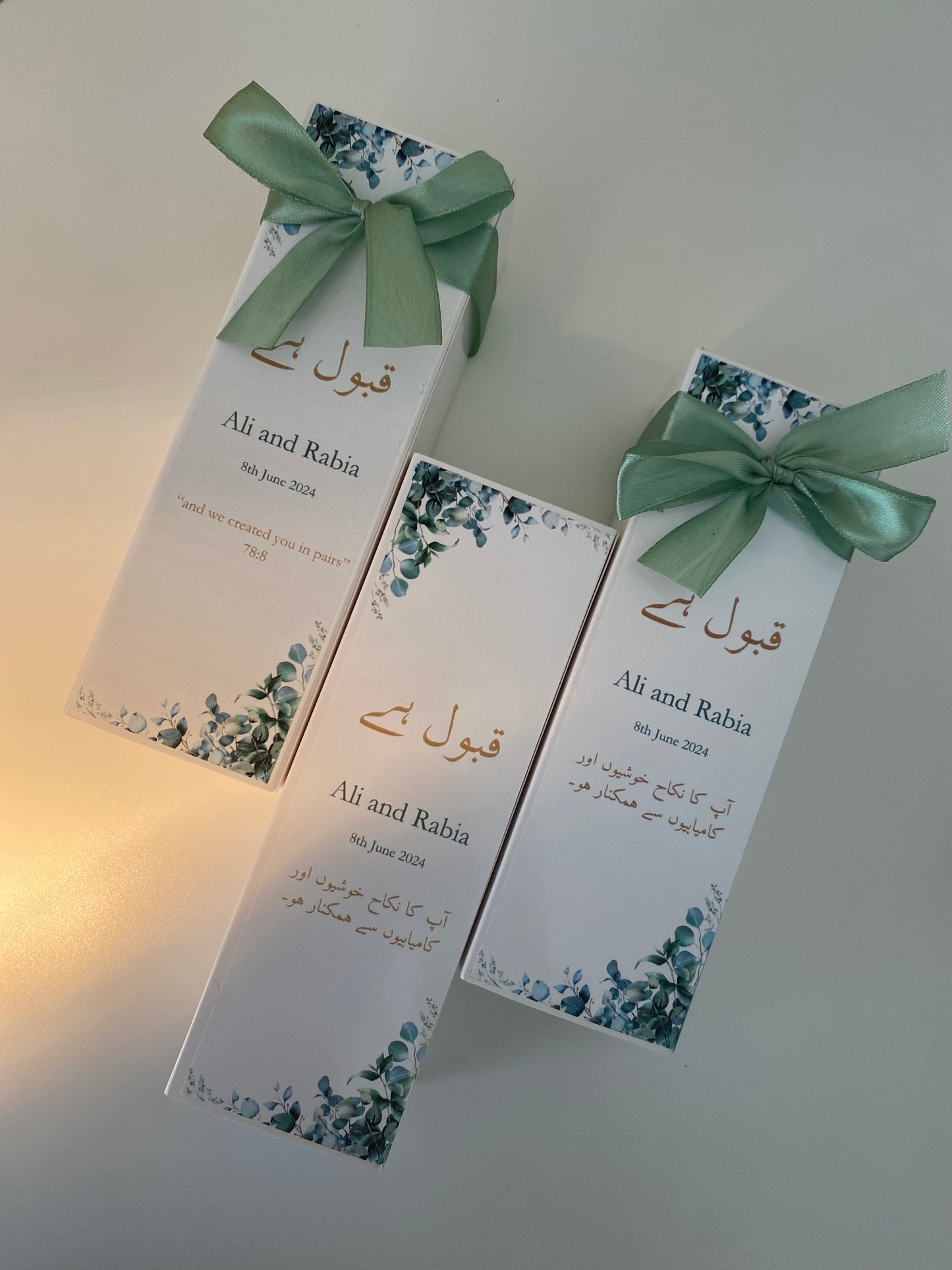 Custom/Qabool hai Nikkah Favour Mithai boxes/chocolate truffles