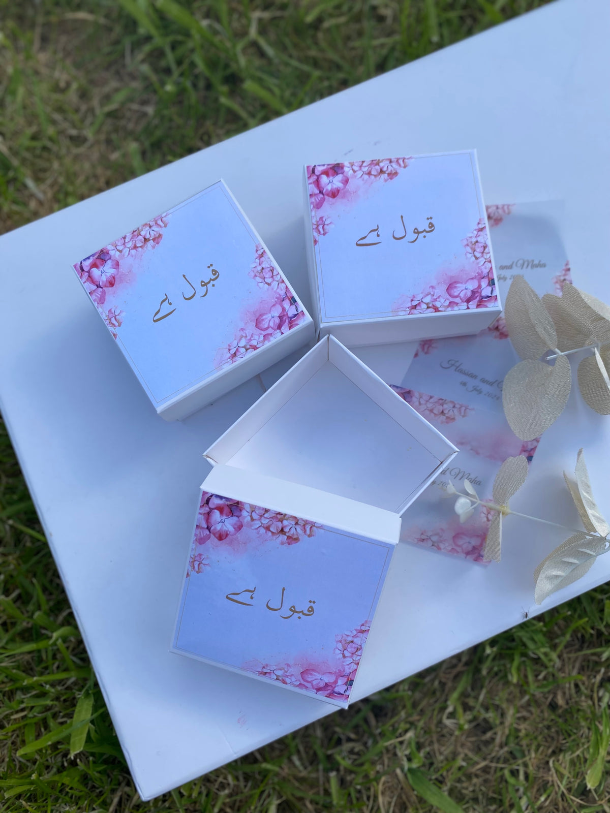 Qabool hai Nikkah Favour /chocolate truffles boxes