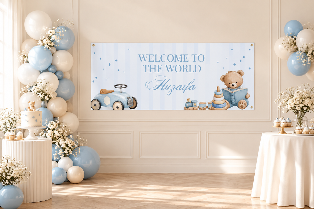 Blue Teddy banner