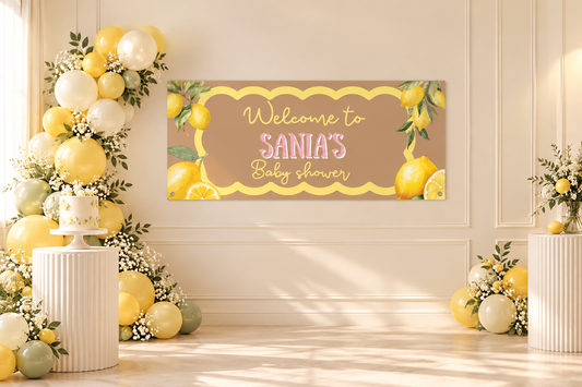 Baby shower banner