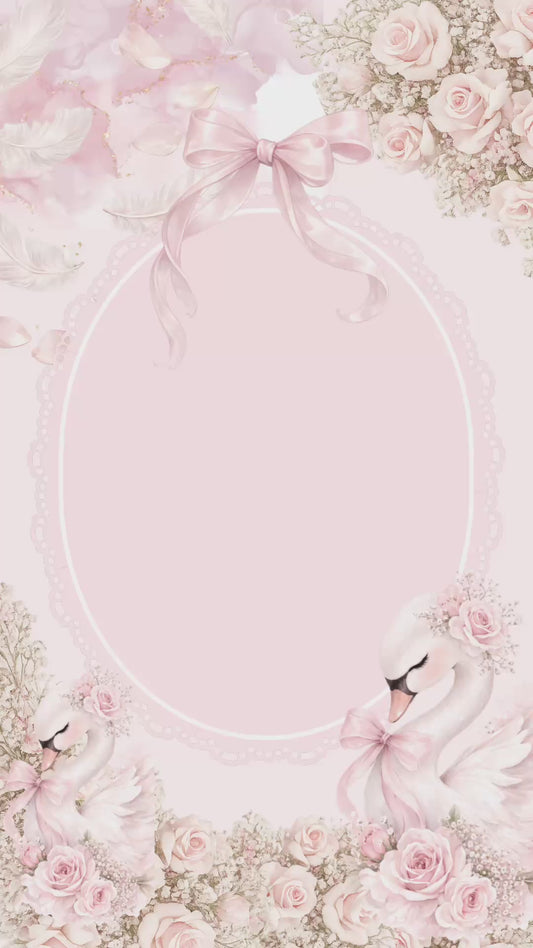 Swan theme baby announcement video